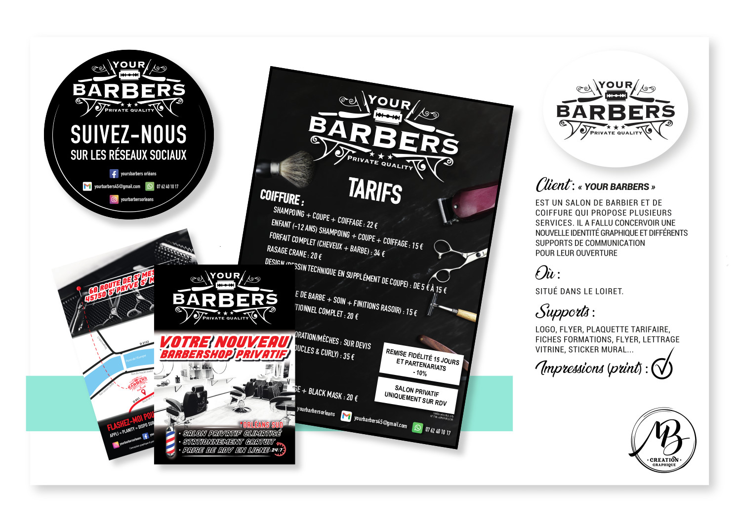 MB Creation - Réalisation Your barbers 